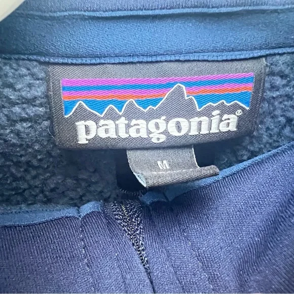 Patagonia better sweater blue quarter zip women’s medium m - Picture 3 of 4